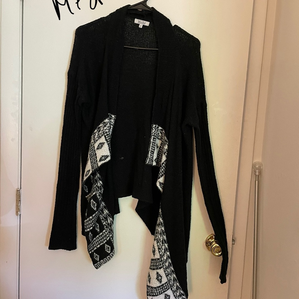Black and white cardigan